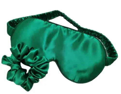 faktisk praktisk sovemaske silke grøn