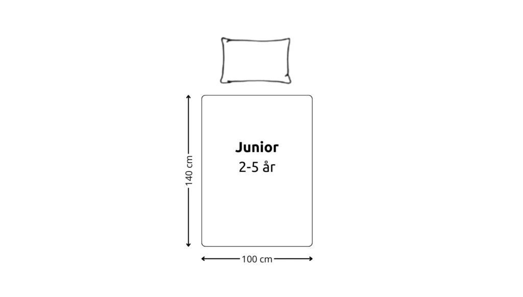 Junior dyne størrelse 100x140