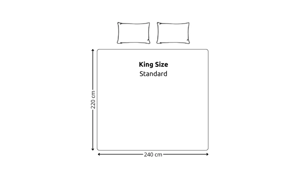 King size dyne størrelse 240x220