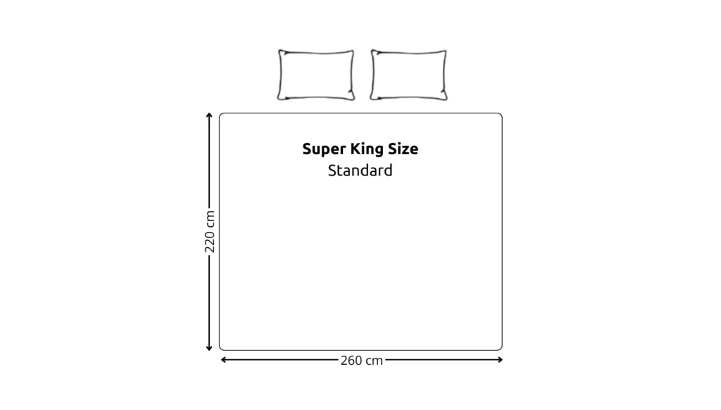 Super King Size dyne størrelse 260x220