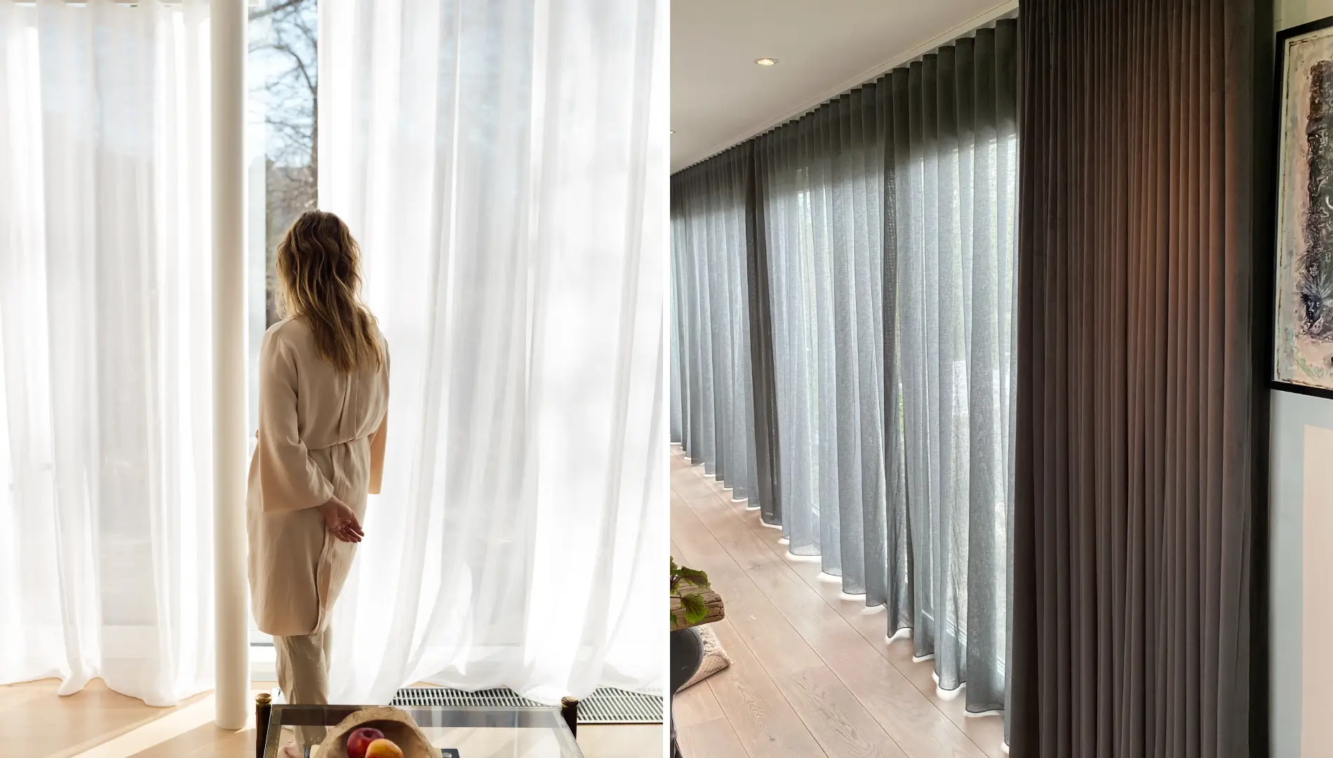 to billede taget hos kunder af gardiner til soveværelse